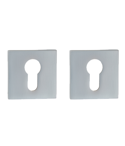 Накладки на ключевой цилиндр Накладка под цилиндр TANDOOR TDAL ET-03 slim SSC супер сатин хром 